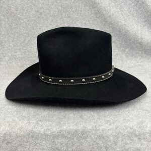 Vtg Resistol "The Westerner"  Size 6 7/8 Black Cowboy Cowgirl Hat XXX Quality